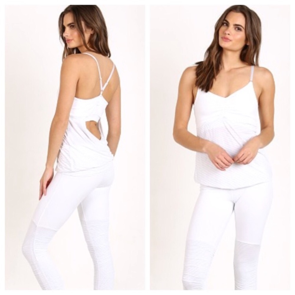 Beyond Yoga open back striped tank